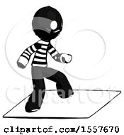 Poster, Art Print Of Ink Thief Man On Postage Envelope Surfing