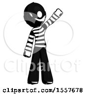 Poster, Art Print Of Ink Thief Man Waving Emphatically With Left Arm