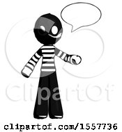 Poster, Art Print Of Ink Thief Man With Word Bubble Talking Chat Icon