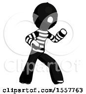 Poster, Art Print Of Ink Thief Man Martial Arts Defense Pose Right