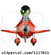 Poster, Art Print Of Green Thief Man In Geebee Stunt Plane Front View