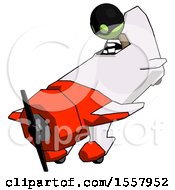 Poster, Art Print Of Green Thief Man In Geebee Stunt Plane Descending View