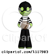 Poster, Art Print Of Green Thief Man Giving Football To You