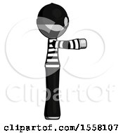 Poster, Art Print Of Gray Thief Man Pointing Right