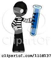 Poster, Art Print Of Gray Thief Man Holding Large Test Tube