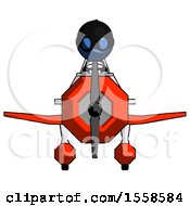 Poster, Art Print Of Blue Thief Man In Geebee Stunt Plane Front View
