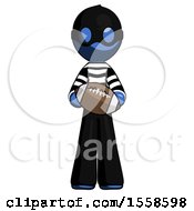 Poster, Art Print Of Blue Thief Man Giving Football To You