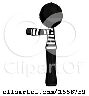 Poster, Art Print Of Black Thief Man Pointing Left