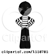 Poster, Art Print Of Black Thief Man Hands On Hips