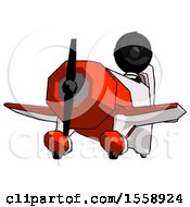 Poster, Art Print Of Black Thief Man Flying In Geebee Stunt Plane Viewed From Below