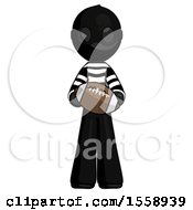 Poster, Art Print Of Black Thief Man Giving Football To You