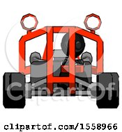 Poster, Art Print Of Black Thief Man Riding Sports Buggy Front View