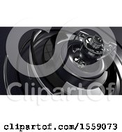 Clipart Of A 3d Sports Trophy Background Royalty Free Illustration