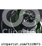 Clipart Of A 3d Sports Trophy Background Royalty Free Illustration
