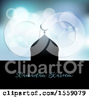 Poster, Art Print Of Ramadan Kareem And Mosque Over Flares