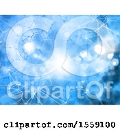 Poster, Art Print Of Blue Network Background