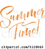 Poster, Art Print Of Orange Summer Time Text Design