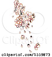 Poster, Art Print Of Beautiful Asian Styled Flowers And Petals