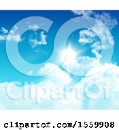 Poster, Art Print Of 3d Blue Sky And Clouds