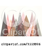 Poster, Art Print Of Backgorund Of Abstract Geometric Triangular Mountains In Scandinavian Style