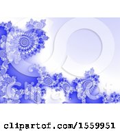 Clipart Of A Frozen Fractal Background Royalty Free Illustration by dero