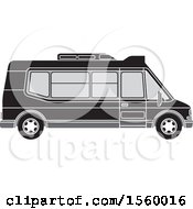 Poster, Art Print Of Grayscale Passenger Van