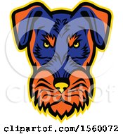 Retro Angry Jagdterrier Dog Mascot