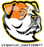 Poster, Art Print Of Retro American Bulldog Dog Mascot