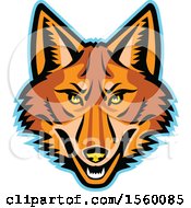 Poster, Art Print Of Retro Coyote Mascot