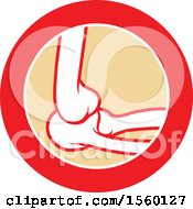 Clipart Of A Human Elbow Joint Design Royalty Free Vector Illustration