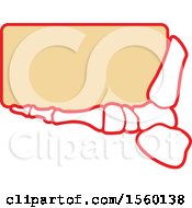 Clipart Of A Human Foot Design Royalty Free Vector Illustration