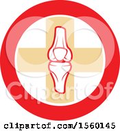 Clipart Of A Human Knee Joint Design Royalty Free Vector Illustration