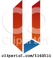 Clipart Of An Abstract Letter U Logo Design Royalty Free Vector Illustration