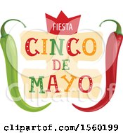 Poster, Art Print Of Cindo De Mayo Design With Peppers