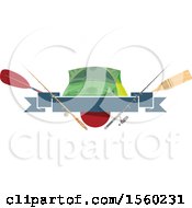 Poster, Art Print Of Fishing Design With Gear
