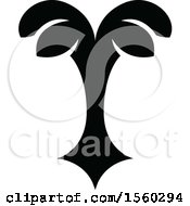 Poster, Art Print Of Black And White Floral Damask Relief Design Element