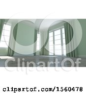 Poster, Art Print Of 3d Green Room Interior