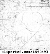 Clipart Of A Black And White Grunge Texture Royalty Free Vector Illustration