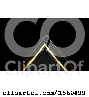 Poster, Art Print Of Geometric Gold And Black Background