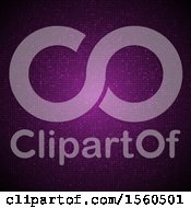 Clipart Of A Purple Halftone Dot Background Royalty Free Vector Illustration