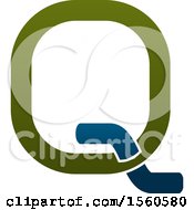 Clipart Of A Letter Q Logo Design Royalty Free Vector Illustration