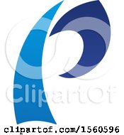Clipart Of A Letter P Logo Design Royalty Free Vector Illustration