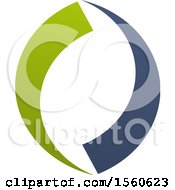 Clipart Of A Letter O Logo Design Royalty Free Vector Illustration