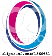 Clipart Of A Letter O Logo Design Royalty Free Vector Illustration