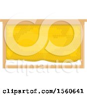 Clipart Of Bee Keeping Frames With Honey Royalty Free Vector Illustration