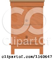 Clipart Of A Bee Hive Kit Royalty Free Vector Illustration
