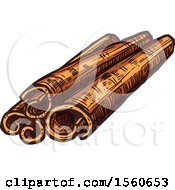 Poster, Art Print Of Sketched Cinnamon Sticks
