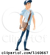 Poster, Art Print Of Mail Man With A Bag