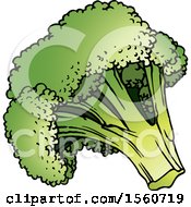 Clipart Of Broccoli Royalty Free Vector Illustration by Lal Perera