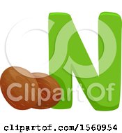 Clipart Of A Letter A And Apple Royalty Free Vector Illustration